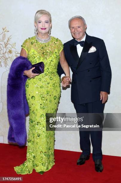 Marquise Roberta Gilardi and Donato Sestito attend the "Bal Du Centenaire - Prince Rainer III" Ball To Benefit The Fight Aids Monaco At Casino De...