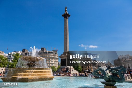 London, Trafalgar Square with Nelson's Column London, Trafalgar Square with Nelson's Column