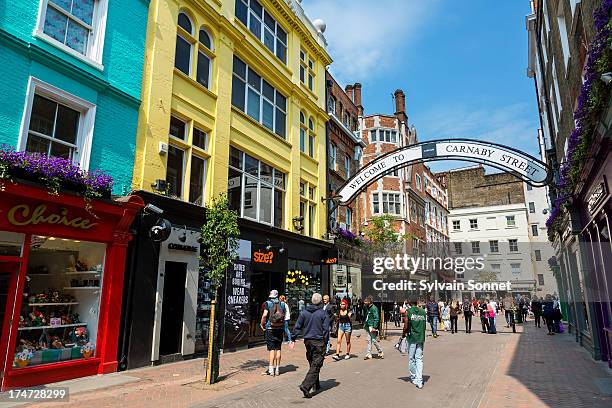 london, carnaby street - carnaby street stock pictures, royalty-free photos & images