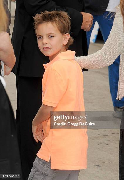 Jayden James Federline arrives at the Los Angeles premiere of "Smurfs 2" at Regency Village Theatre on July 28, 2013 in Westwood, California.