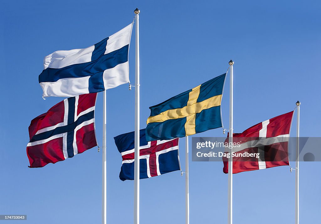 Nordic flags