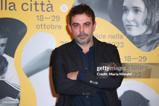 Federico Bondi attends a red carpet for the movie "Superluna" at the 21st Alice Nella Città during the 18th Rome Film Festival on October 20, 2023 in...