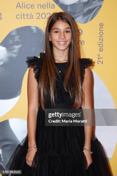 Francesca Raffone attends a red carpet for the movie "Superluna" at the 21st Alice Nella Città during the 18th Rome Film Festival on October 20, 2023...