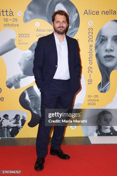 Nicola Nicchi attends a red carpet for the movie "Superluna" at the 21st Alice Nella Città during the 18th Rome Film Festival on October 20, 2023 in...