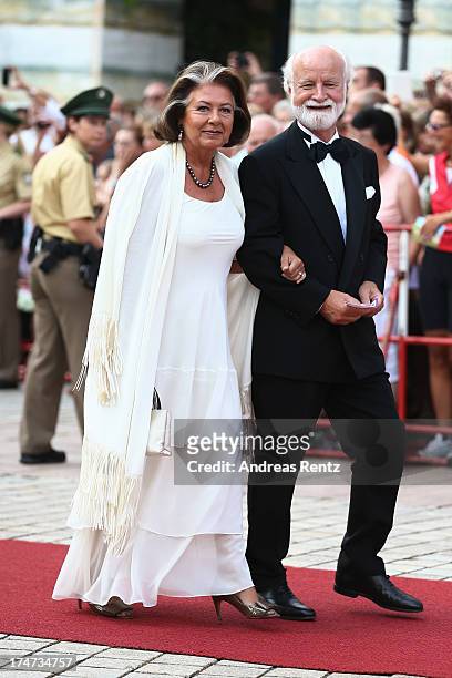 Richard Gaul and Sibylle Zehle attend the Bayreuth Festival opening on July 25, 2013 in Bayreuth, Germany.
