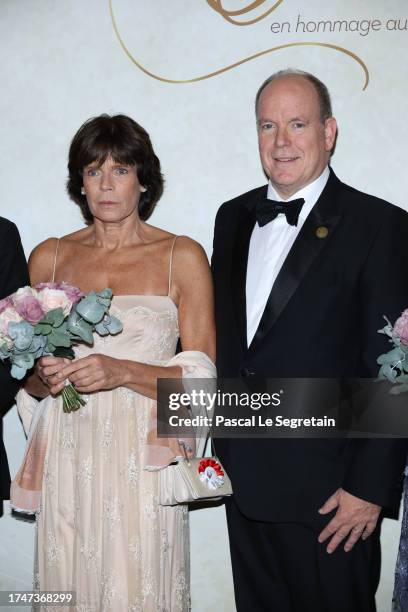 Princess Stephanie and Prince Albert II of Monaco attend the "Bal Du Centenaire - Prince Rainer III" Ball To Benefit The Fight Aids Monaco At Casino...