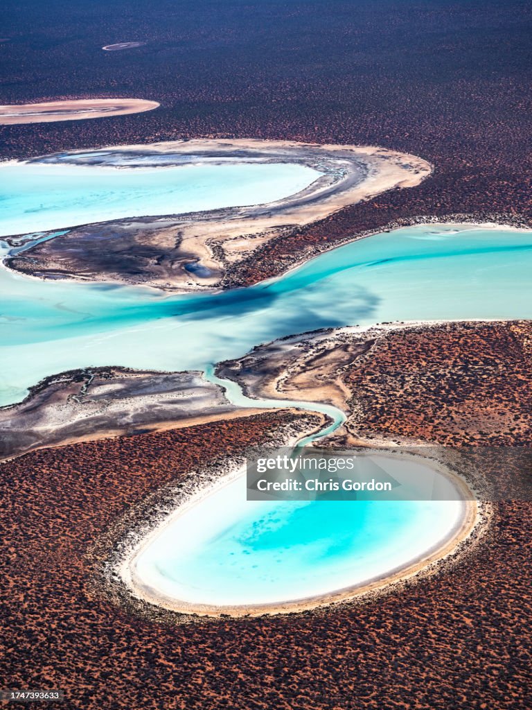 Abgelegene Küstenlinie von oben