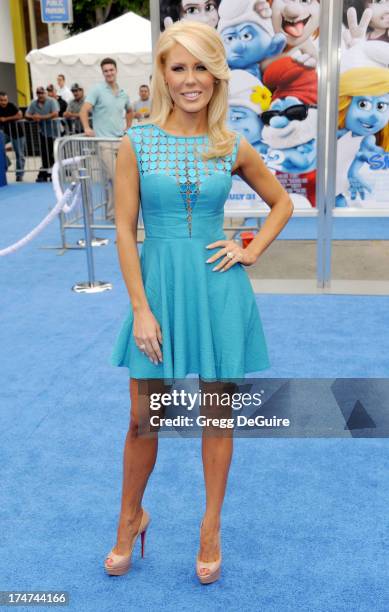 Personality Gretchen Rossi arrives at the Los Angeles premiere of "Smurfs 2" at Regency Village Theatre on July 28, 2013 in Westwood, California.