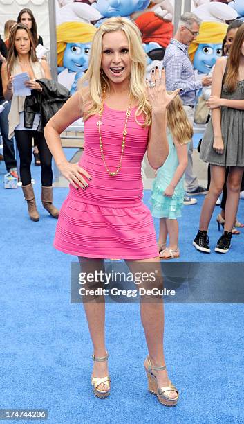 Personality Tamra Barney arrives at the Los Angeles premiere of "Smurfs 2" at Regency Village Theatre on July 28, 2013 in Westwood, California.
