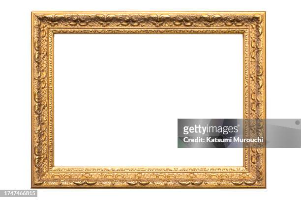 gold picture frame background - image frame stock pictures, royalty-free photos & images