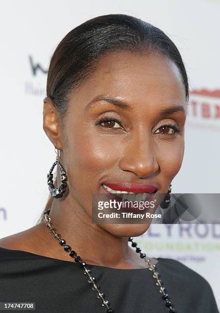 Lisa Leslie attends the 15th Annual DesignCare benefiting The HollyRod Foundation on July 27, 2013 in Malibu, California.