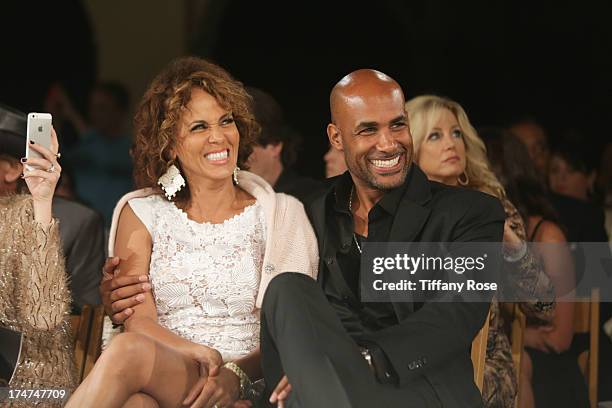 Nicole Ari Parker and Boris Kodjoe attend the 15th Annual DesignCare benefiting The HollyRod Foundation on July 27, 2013 in Malibu, California.