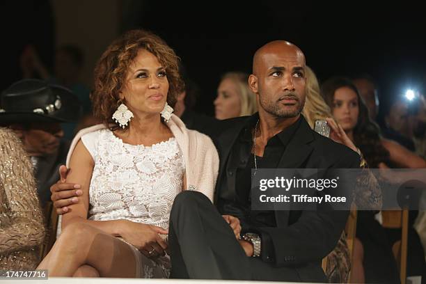 Nicole Ari Parker and Boris Kodjoe attend the 15th Annual DesignCare benefiting The HollyRod Foundation on July 27, 2013 in Malibu, California.