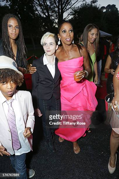 Stella Ritter and Holly Robinson Peete attend the 15th Annual DesignCare benefiting The HollyRod Foundation on July 27, 2013 in Malibu, California.