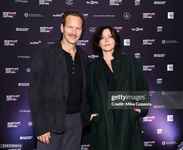 Patrick Wilson and wife Dagmara Dominczyk pose for a photo at the 12th Annual Montclair Film Festival Opening Night at The Wellmont Theatre on...