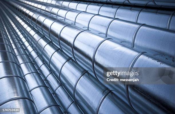 Multiple Steel Pipes On Hydraulic System High-Res Stock Photo - Getty ...