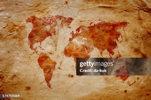 Map All Age Aged World Map High-Res Vector Graphic - Getty Images