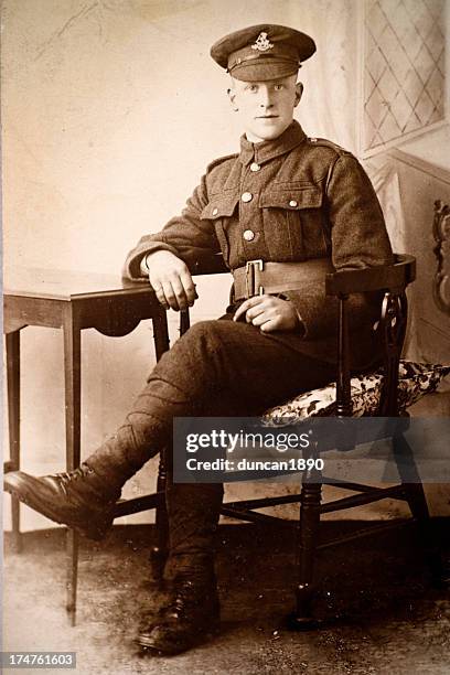 first world war solider - military army ranks stock pictures, royalty-free photos & images