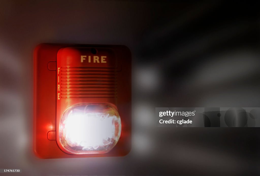 Intermitente de alarme de incêndio