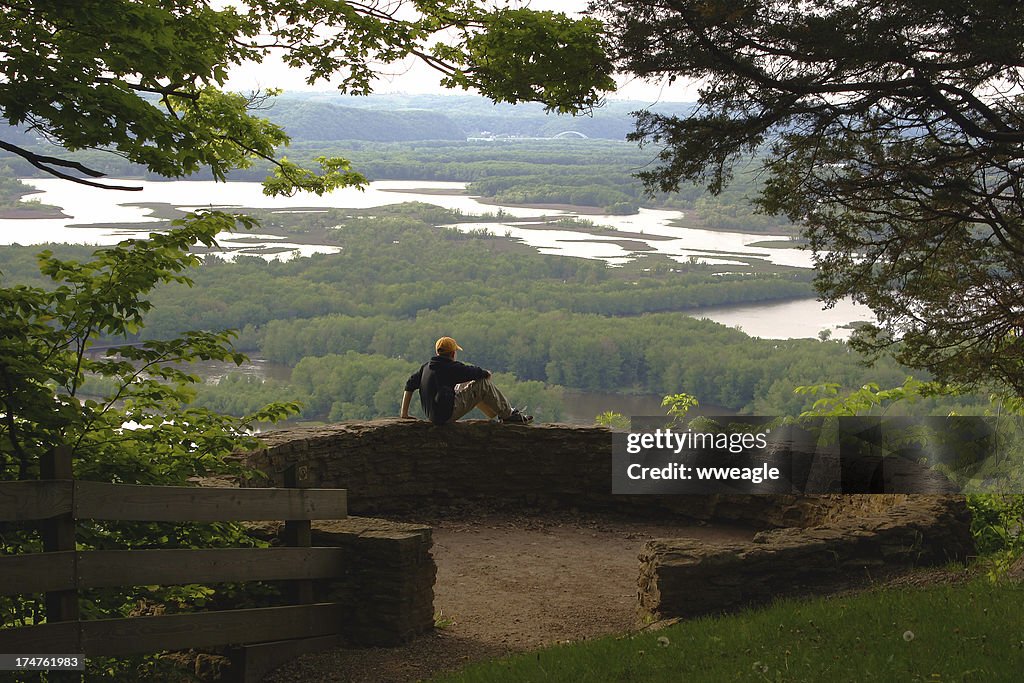 Contemplating the View (boy sitting in center)