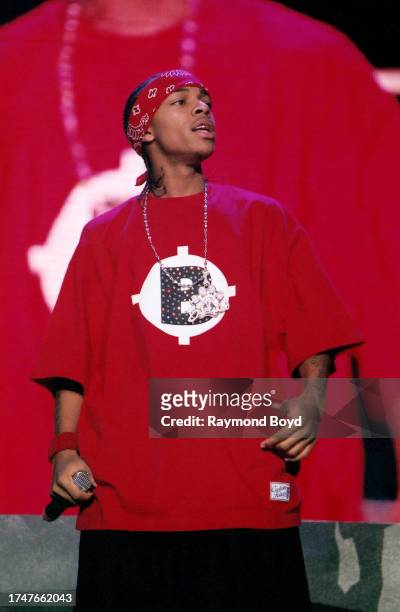Rapper Lil Bow Wow performs at the United Center in Chicago, Illinois in December 2005.