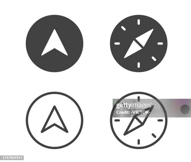 illustrations, cliparts, dessins animés et icônes de navigation - icônes d’illustration - boussole
