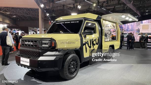 Toyota Motor Corp. Rangga is displayed for the press members ahead of 'Japan Mobility Show' , which will be opened to visitors at 28th of October, at...