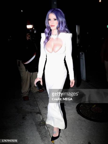 Kelly Osbourne is seen celebrating her 39th birthday on October 26, 2023 in West Hollywood, California.