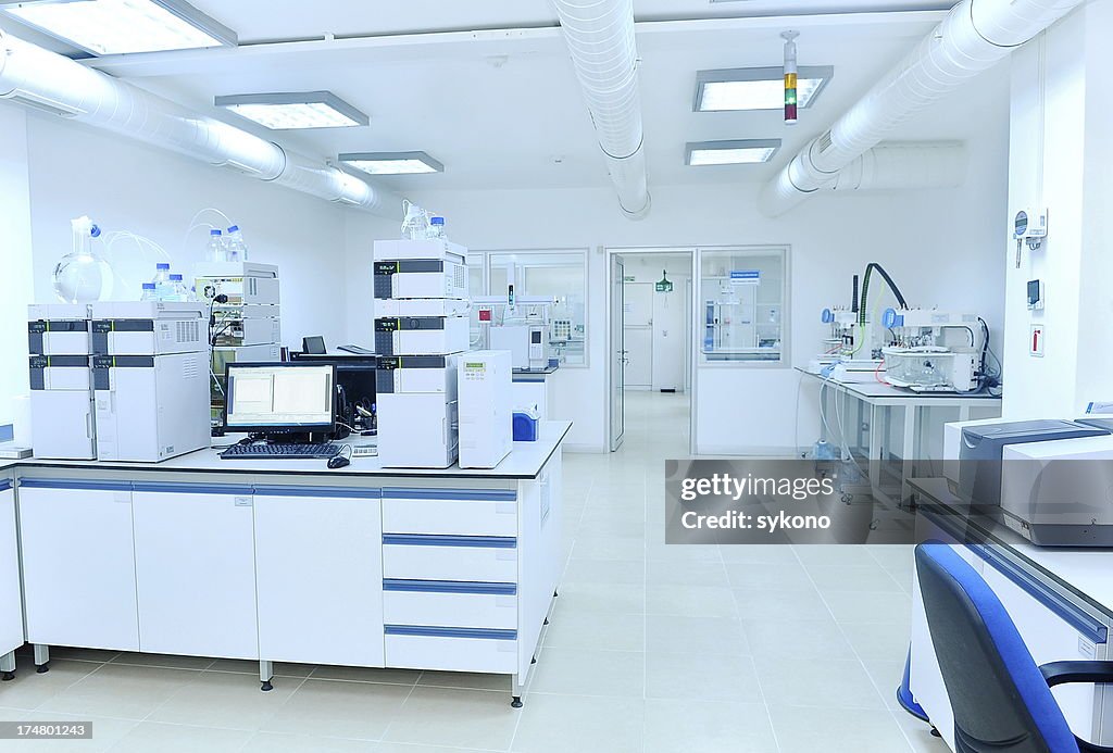 Laboratory in pharmaceutical factory