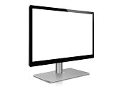 LCD or TFT Computer monitor with clipping path