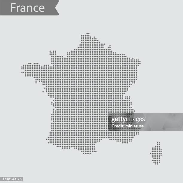 illustrazioni stock, clip art, cartoni animati e icone di tendenza di mappa della francia - francia