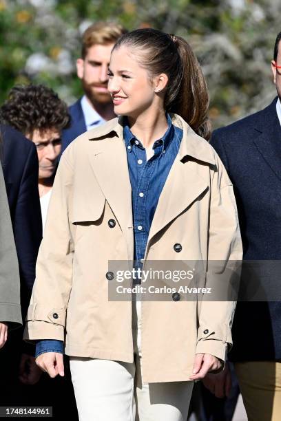 KCrown Princess Leonor of Spain visit to Churches of Arroes, Pion and Candanal, which are been honoured as the 2021 Best Asturian Villages, the day...