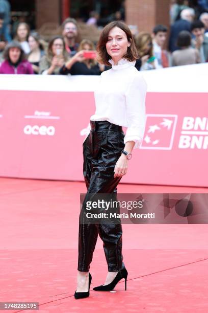 Gabriella Pession attends a red carpet for the movie "One Of Us / Maledetta Primavera" at the 21st Alice Nella Città during the 18th Rome Film...