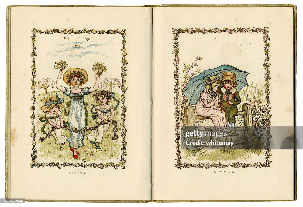 Spring and Summer - Kate Greenaway 1883