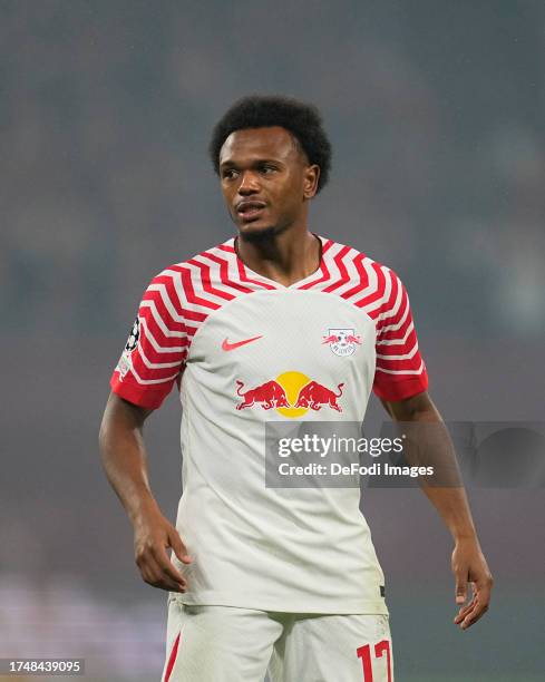 Loïs Openda of RB Leipzig looks on during the UEFA Champions League News  Photo - Getty Images