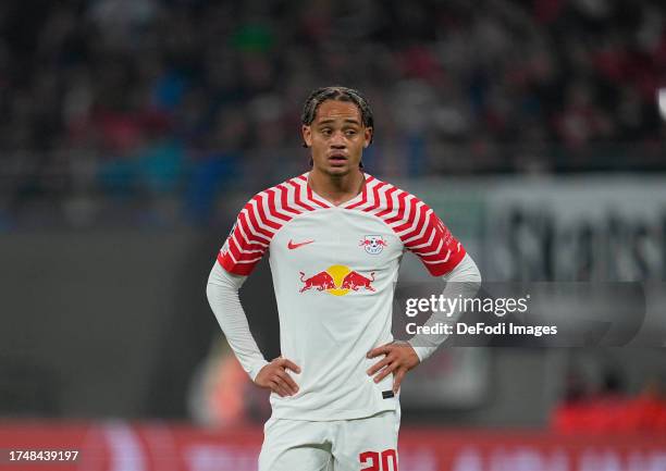 Xavi Simons of RB Leipzig looks on during the UEFA Champions League News  Photo - Getty Images