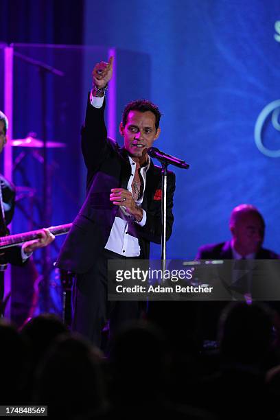 Marc Anthony performs during the 2013 Starkey Hearing Foundation's "So the World May Hear" Awards Gala on July 28, 2013 in St. Paul, Minnesota.