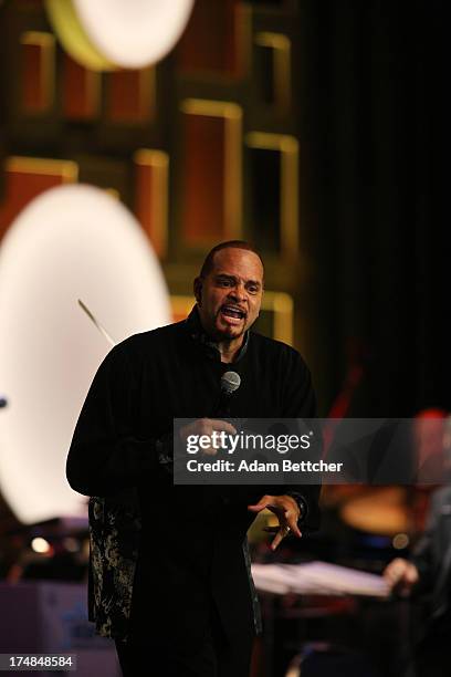 Sinbad performs during the 2013 Starkey Hearing Foundation's "So the World May Hear" Awards Gala on July 28, 2013 in St. Paul, Minnesota.