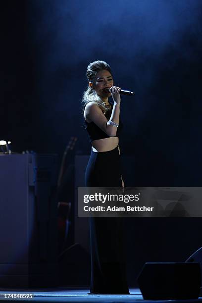 Jessica Sanchez performs during the 2013 Starkey Hearing Foundation's "So the World May Hear" Awards Gala on July 28, 2013 in St. Paul, Minnesota.