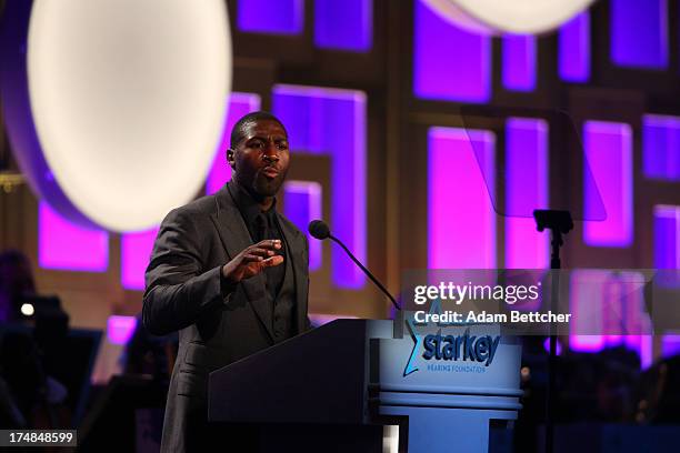 Greg Jennings speaks during the 2013 Starkey Hearing Foundation's "So the World May Hear" Awards Gala on July 28, 2013 in St. Paul, Minnesota.