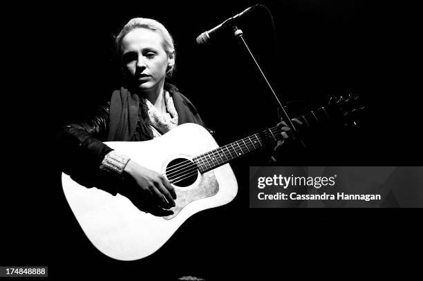 Laura Marling performs for fans on day 3 of the 2013 Splendour In The Grass Festival on July 28, 2013 in Byron Bay, Australia.