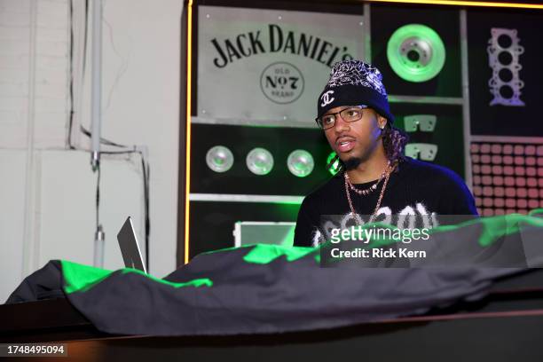 Metro Boomin attends Jack Daniel's Garage: A Pit Stop Experience at Austin Grand Prix 2023 at The Sunset Room on October 20, 2023 in Austin, Texas.