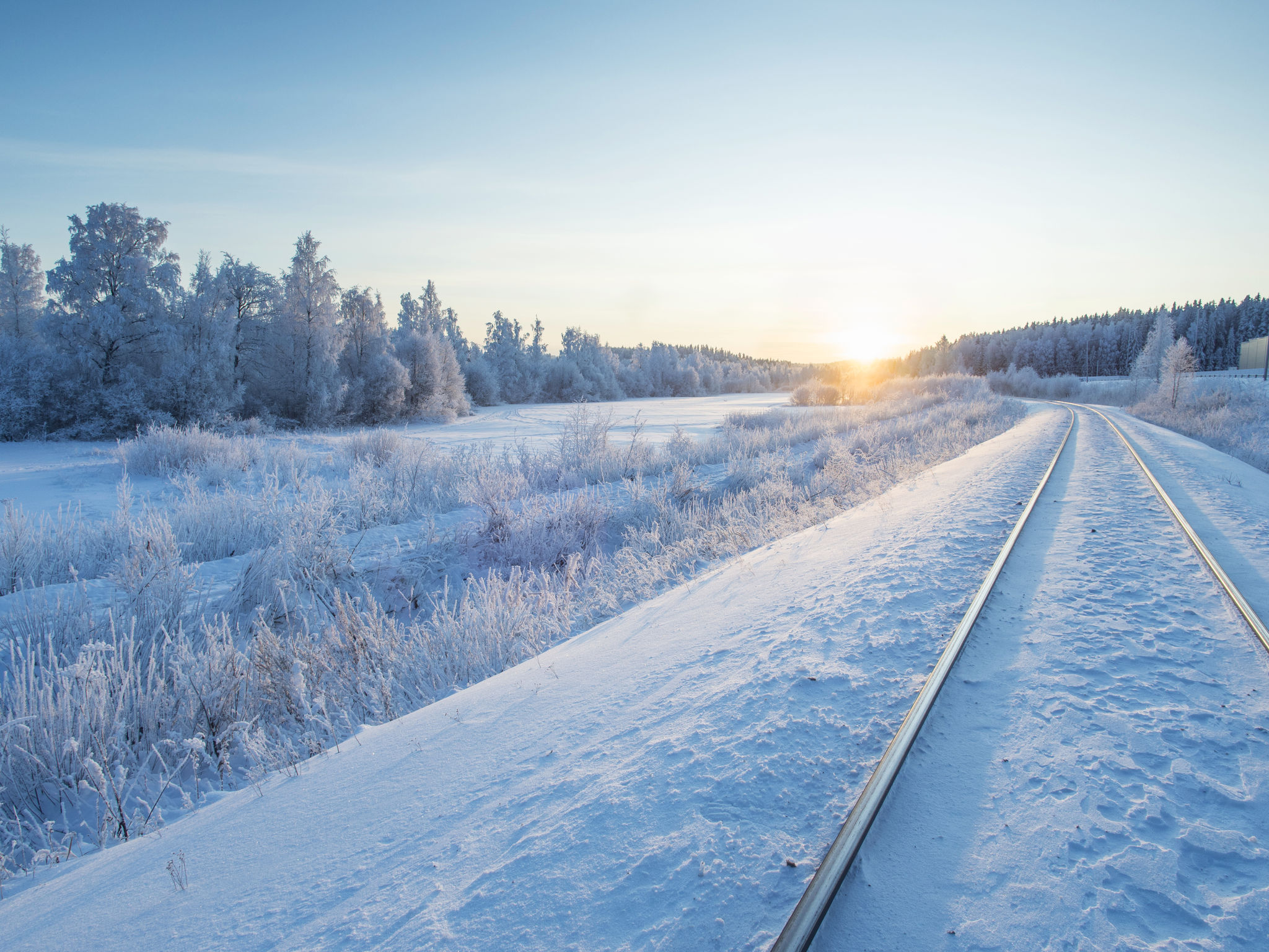 railway winter
