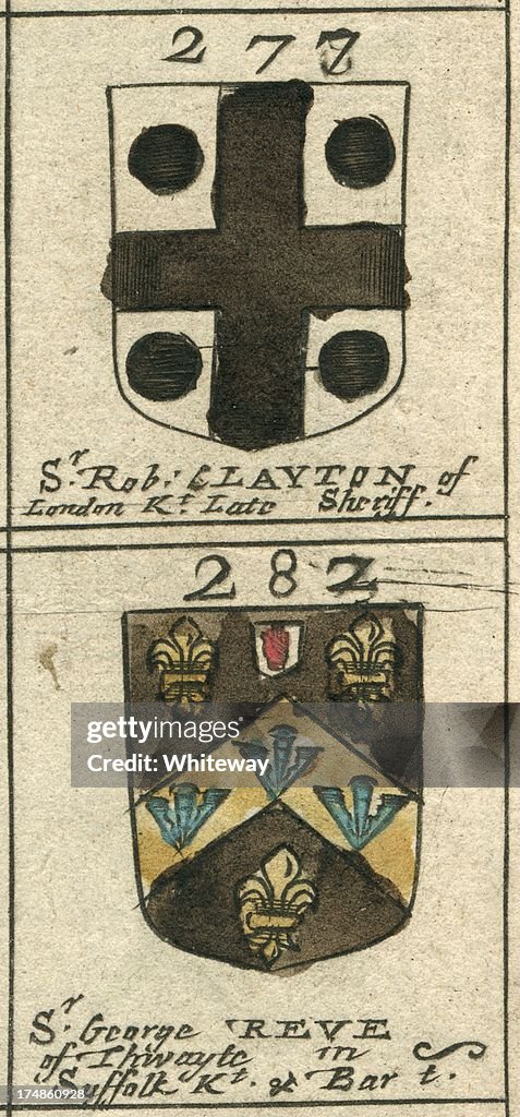 Coat of arms 17th century Clayton and Reeve