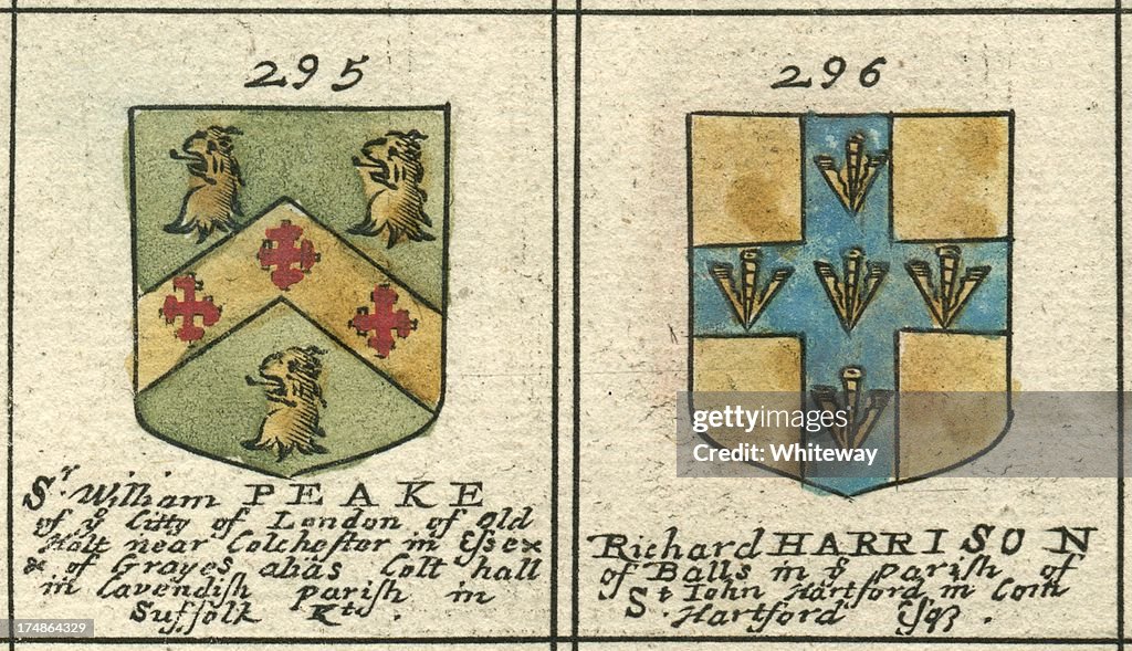 Coat of arms 17th century Peake and Harrison