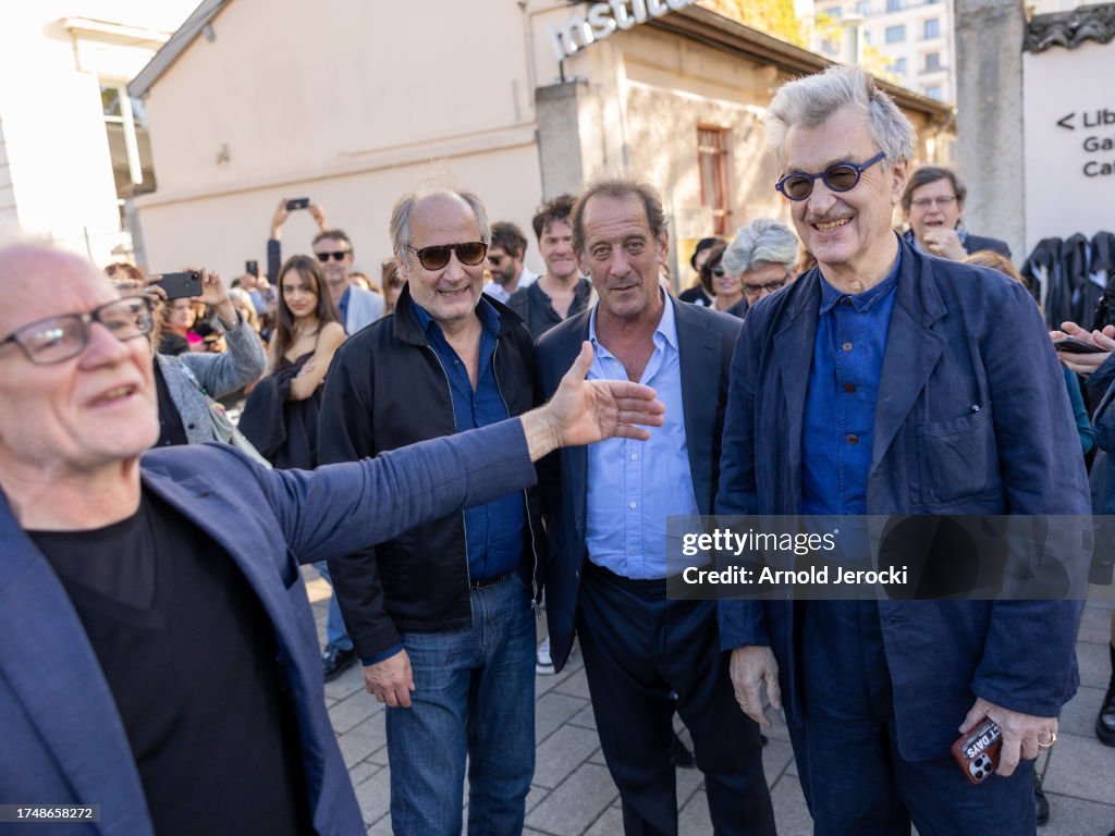 Thierry Fremaux, Hippolyte Girardot, Vincent Lindon and Wim Wenders ...