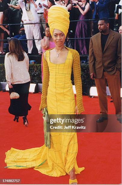 Erykah Badu during 6th Annual Screen Actors Guild Awards at Shrine Auditorium in Los Angeles, California, United States.