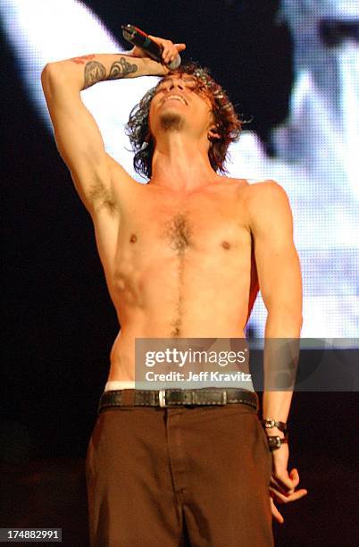 Brandon Boyd of Incubus during 10th Annual KROQ Weenie Roast at Irvine Meadows in Irvine, California, United States.