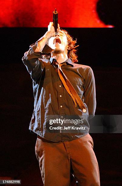 Brandon Boyd of Incubus during 10th Annual KROQ Weenie Roast at Irvine Meadows in Irvine, California, United States.