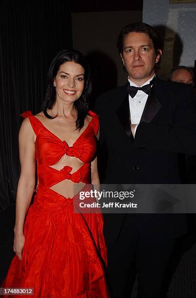 Sela Ward and Howard Sherman during 2002 Miramax Post Golden Globe Party in Beverly Hills, California, United States.